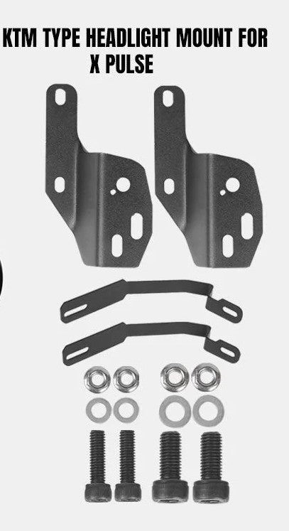 JB Racing KTM-Style Rally Headlight Mount for Hero X-Pulse 200 / 200T / 200 4V – FIT7720