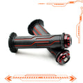 DAYTONA GRIP SET black with red