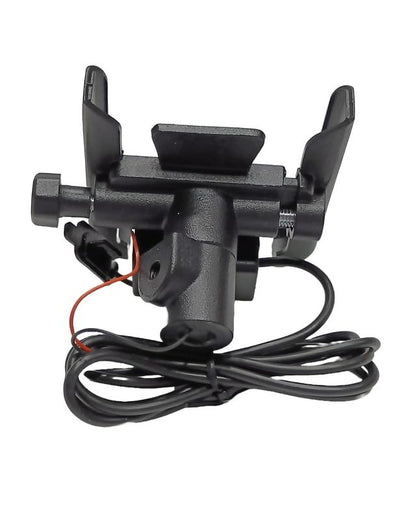 LGP Lunkar CNC Aluminium Bike Phone Holder – Mirror Mount, 360° Rotation, Charging 3.0