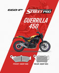 66BHP Street Pro Semi-Ceramic Brake Pads for Royal Enfield Guerrilla 450 (Front & Rear)