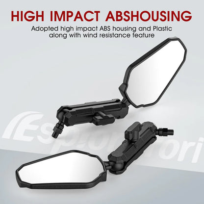 Double adventure 2.0 (360 degree rotation) take Side Mirror (universal) compatible for all motorcycles