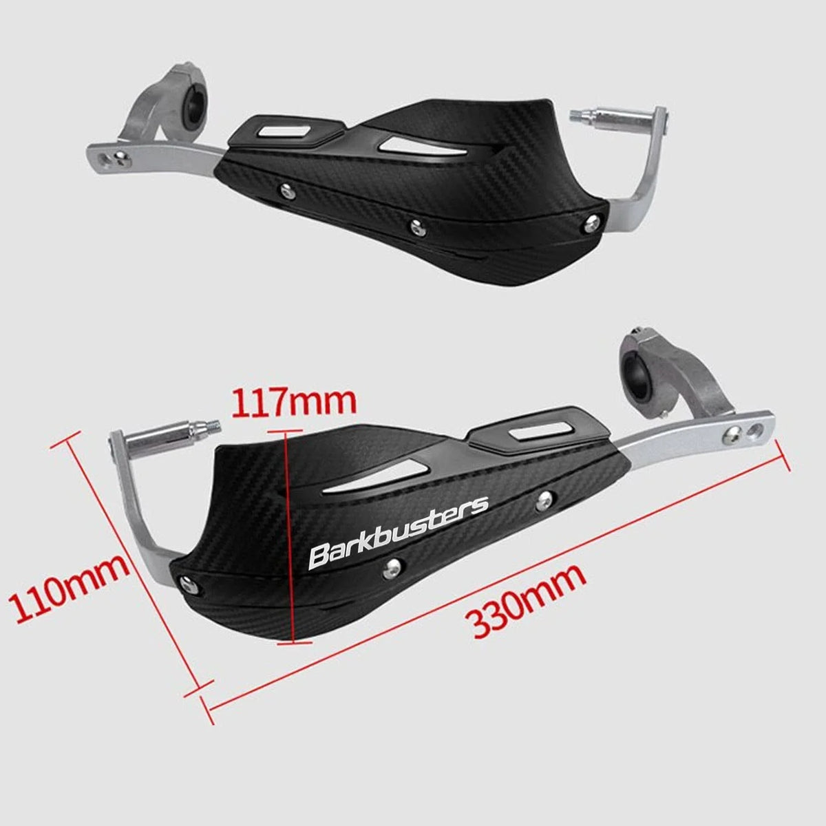 Bark Buster Metal HandGuard(Black) - HAND PROTECTOR for universal motorycles HD33B
