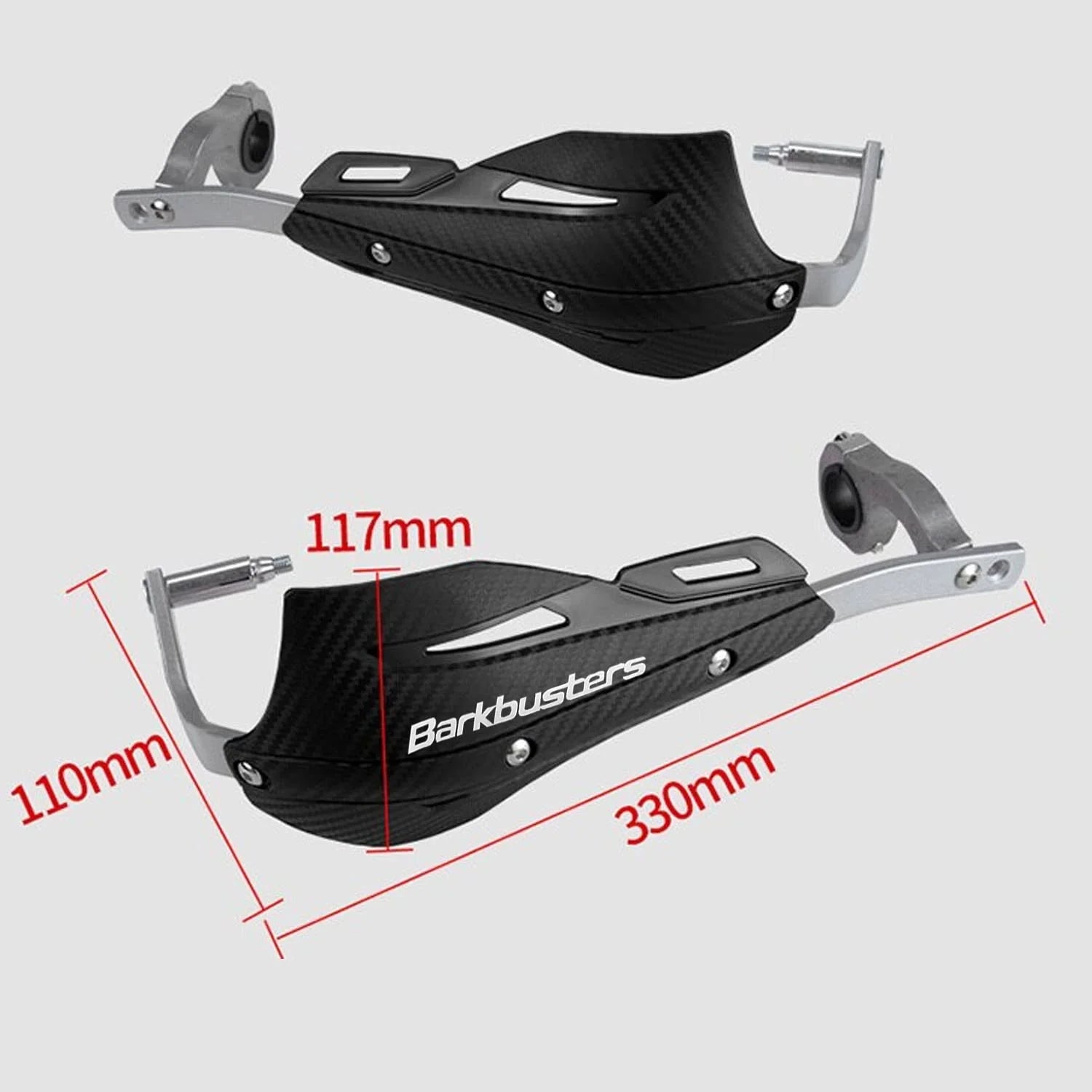 Bark Buster Metal HandGuard(Black) - HAND PROTECTOR for universal motorycles HD33B