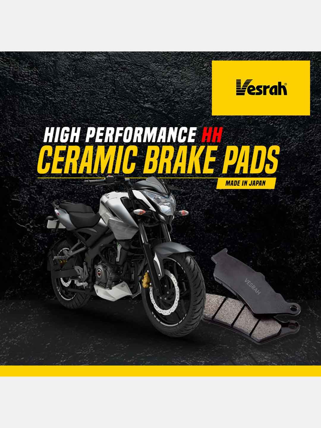 Vesrah SD156/2 Front Brake pads For Honda CB 350/Triumph Street Twin/Triumph Bonneville T120