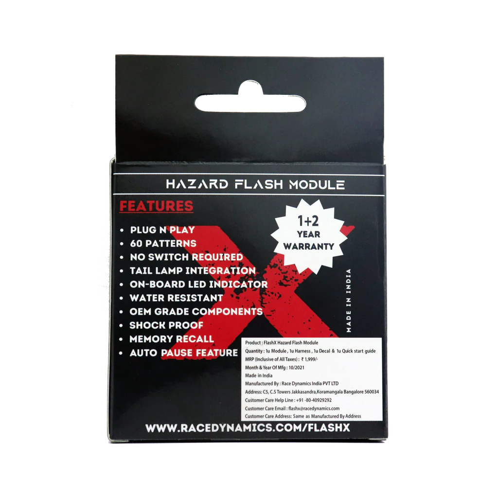 Flash X Hazard Flash Module – Aprilia SR 150 | Plug & Play