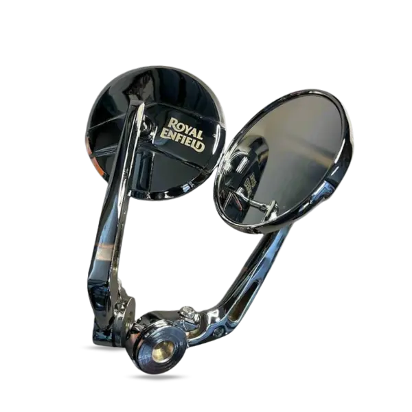 BAR END MIRRORS – CHROME SET OF -2 (ROYAL ENFIELD) COMPATIBLE FOR GT 650/INTERCEPTOR 650/HUNTER 350/SUPER METEOR 650