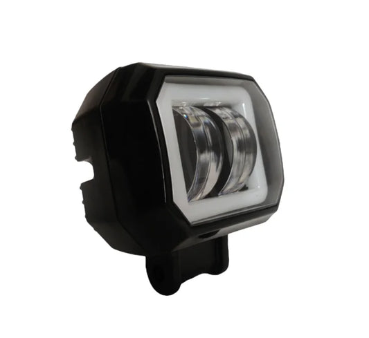LIU HJG Fog Light 2 LED with Blue DRL Projector Type 20 W Square HJG(1PC)