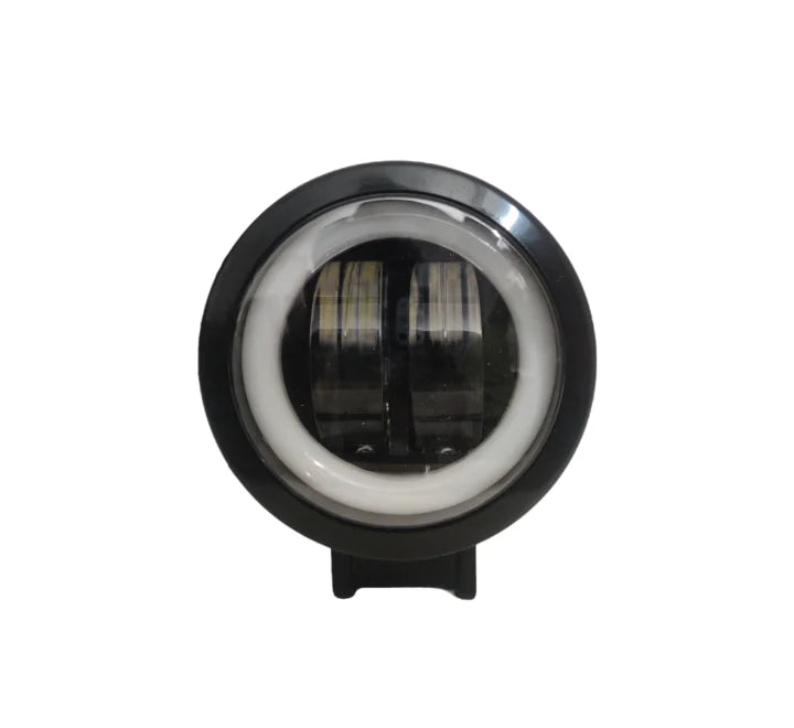 LIU HJG Fog Light 2 LED with Red DRL Projector Type 20 W Round(1PC)