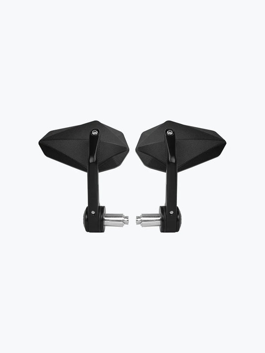 Convex CNC BAR END Mirror Black