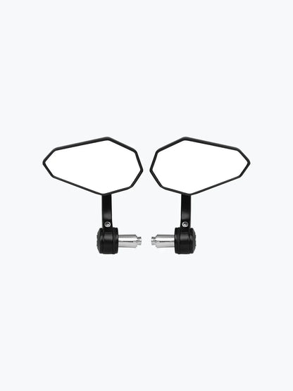 Convex CNC BAR END Mirror Black