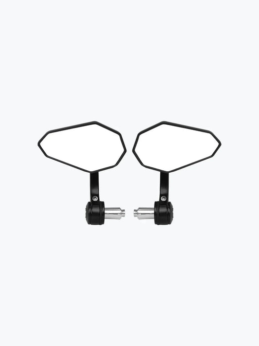 Convex CNC BAR END Mirror Black