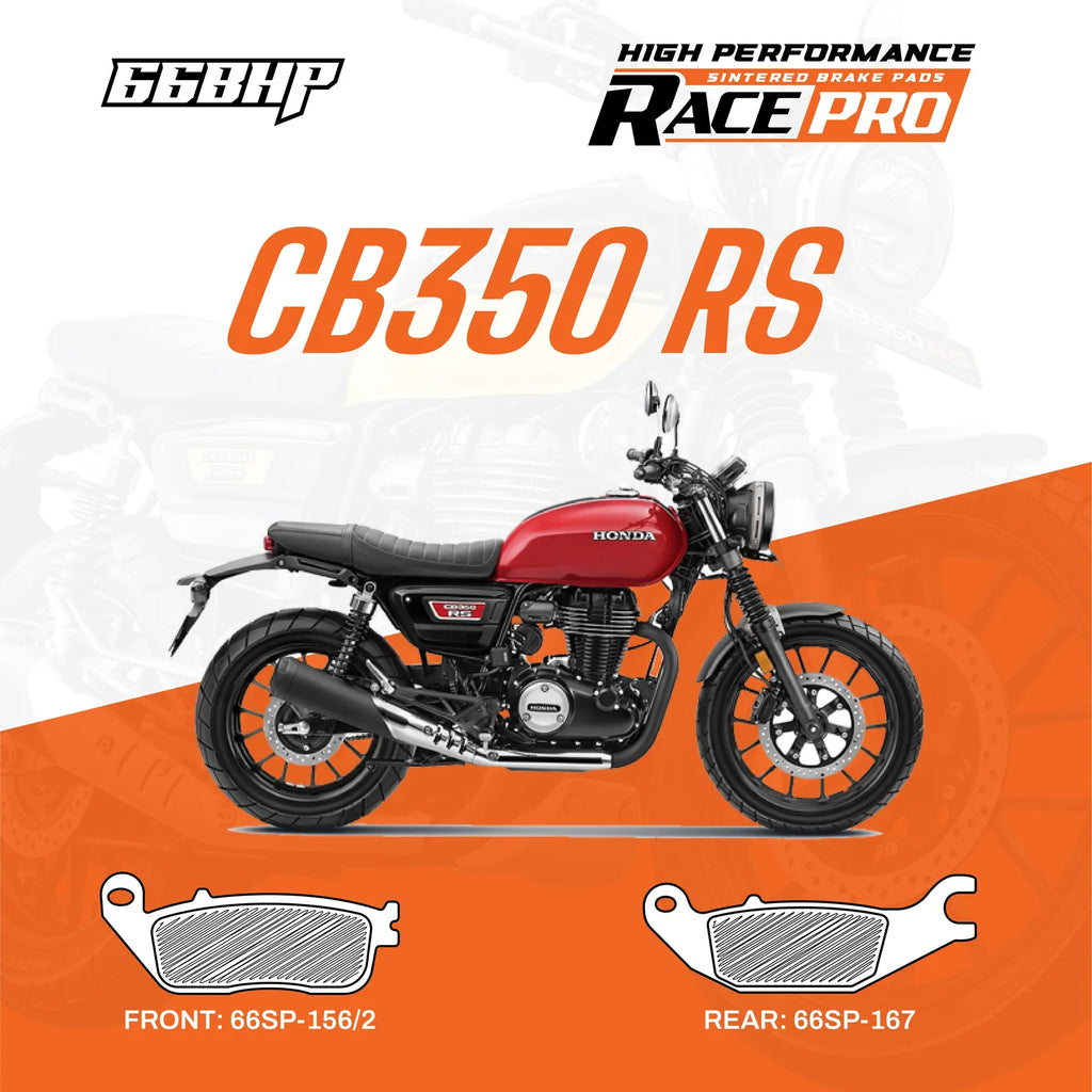 Honda Highness CB 350 / CB 350 RS Race Pro Sintered Brake Pads | 66BHP