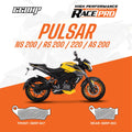66BHP Race Pro Sintered Brake Pads for Bajaj Pulsar NS 200 / RS 200
