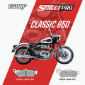 66BHP Royal Enfield Classic 650 Street Pro Semi Ceramic Brake Pads