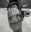 UNIVERSAL TYRE HUGGER WITH COMP FULLY CARBON FIBER PREMIUM ( PVC+ALUMINIUM)