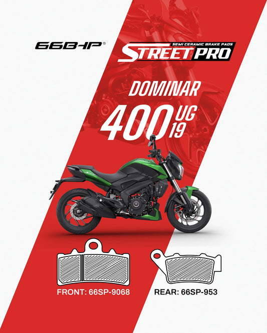 Bajaj Dominar 400 UG19 Street Pro Semi-Ceramic Brake Pads | 66BHP