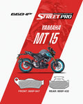 66BHP Street Pro Semi-Ceramic Brake Pads for Yamaha MT-15 | Blink2bike