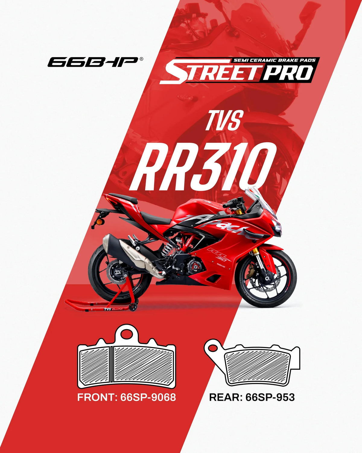 TVS RR 310 Street Pro Semi Ceramic Brake Pads