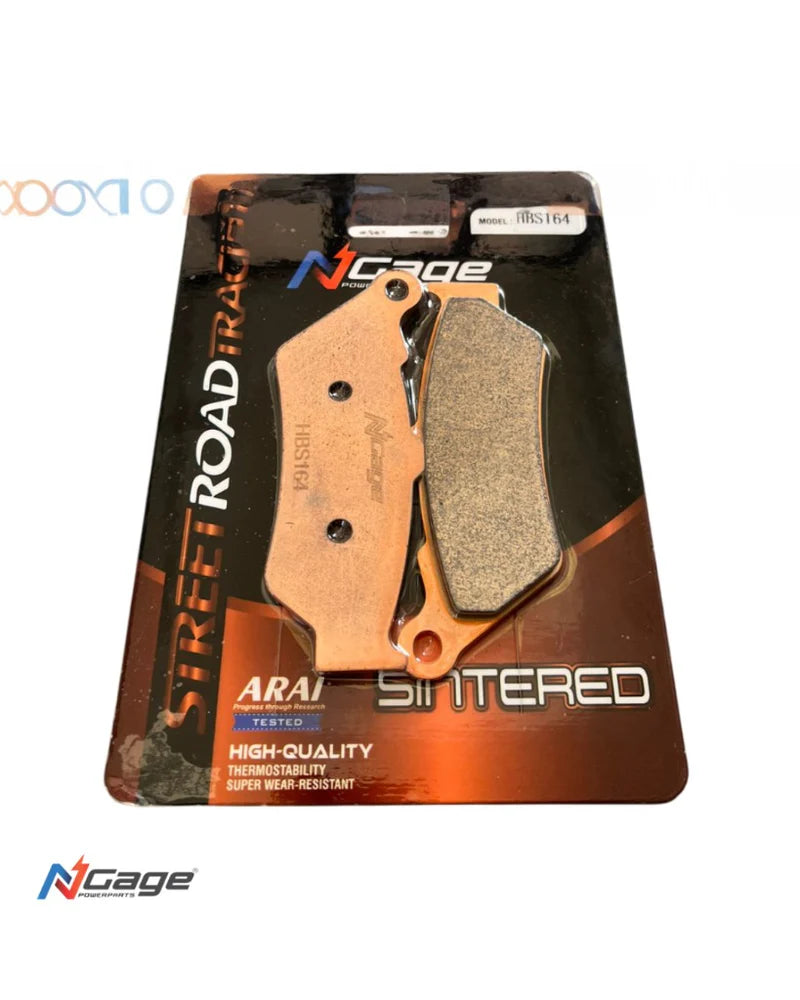 RE SUPER METEOR 650| front sintered brake pads | NGAGE POWERPARTS - ARAI Certified for Extreme Performance