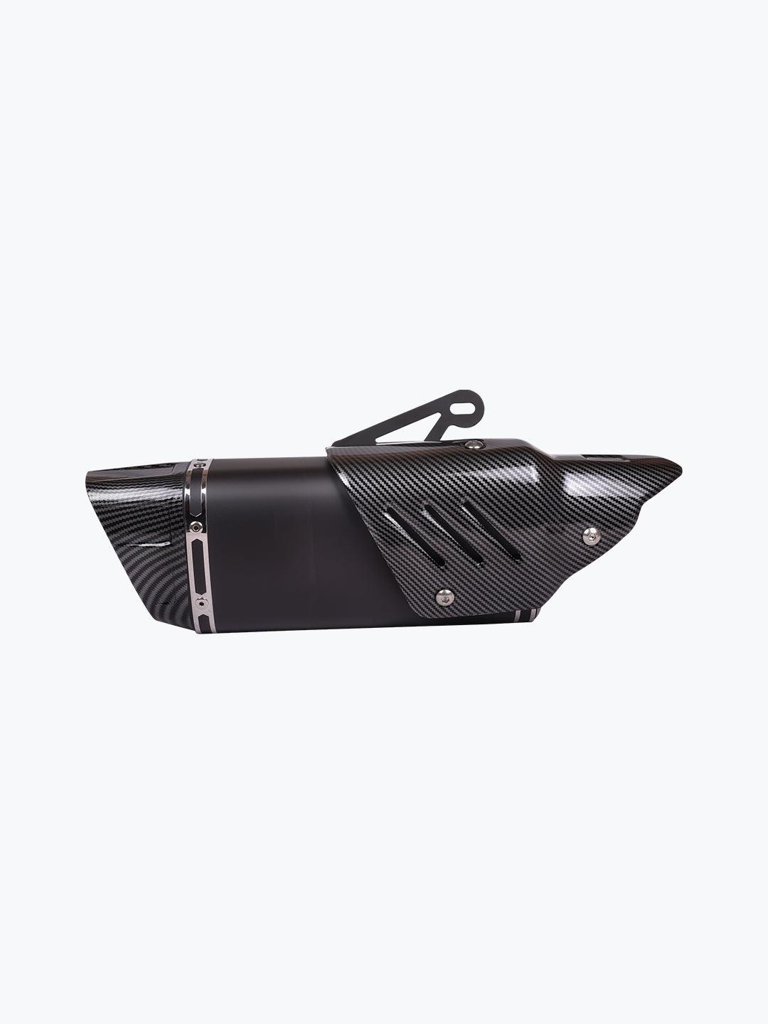 Akrapovic Centre Carbon Shield Exhaust End Cap – Black Universal Fit