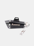 Akrapovic Carbon Exhaust End Cap – Black & Silver