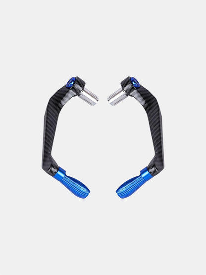 BSDDP Carbon Metal Lever Guard – Blue | Motorcycle Hand & Lever Protector