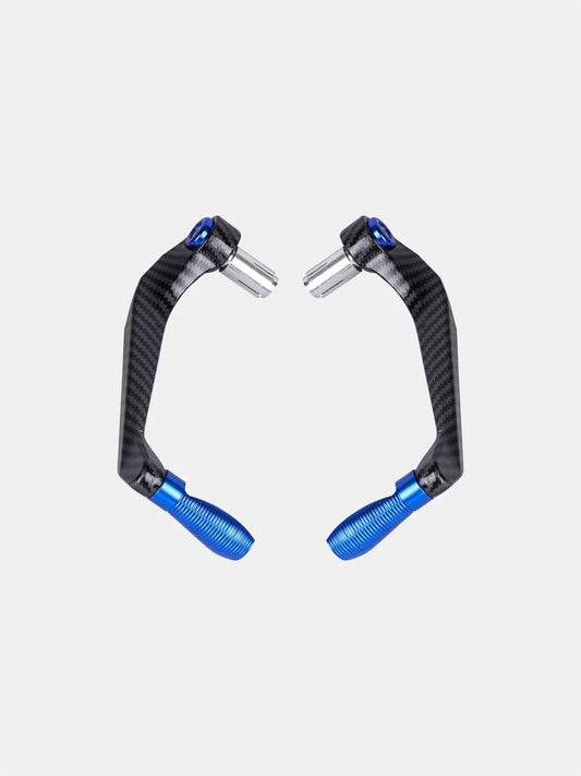 BSDDP Carbon Metal Lever Guard – Blue | Motorcycle Hand & Lever Protector
