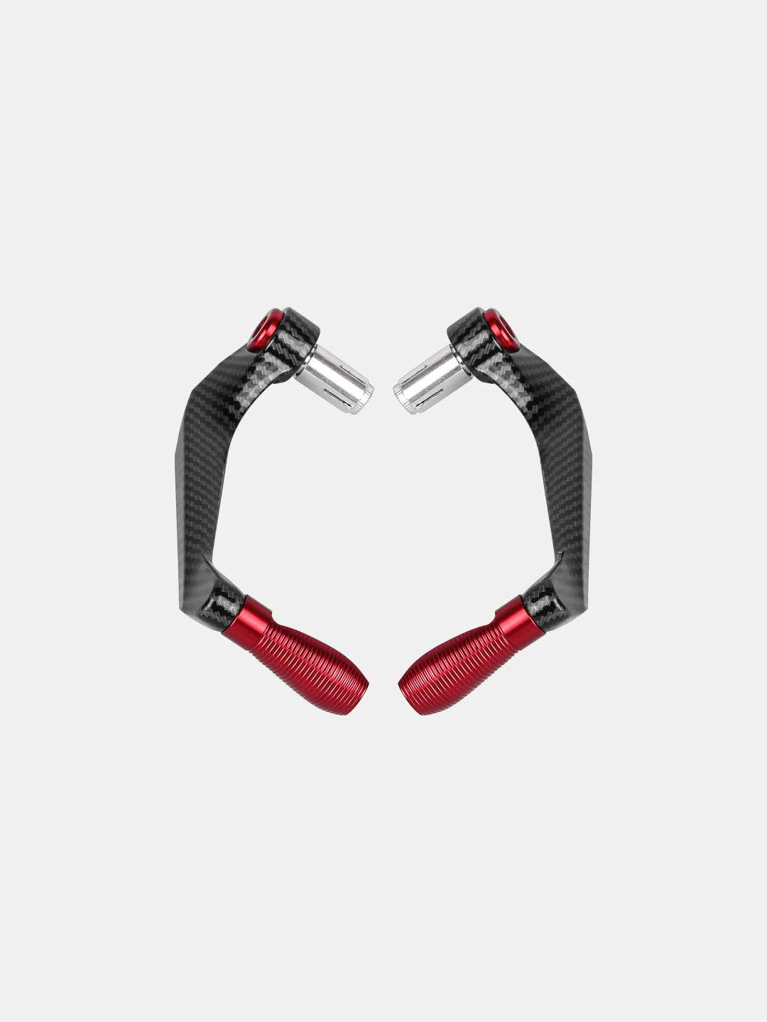 BSDDP Carbon Metal Lever Guard – Red | Motorcycle Hand & Lever Protector