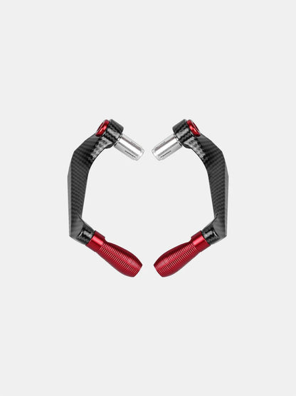 BSDDP Carbon Metal Lever Guard – Red | Motorcycle Hand & Lever Protector