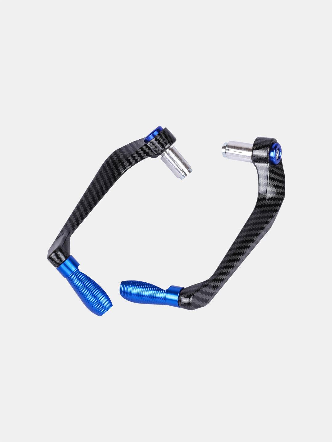 BSDDP Carbon Metal Lever Guard – Blue | Motorcycle Hand & Lever Protector