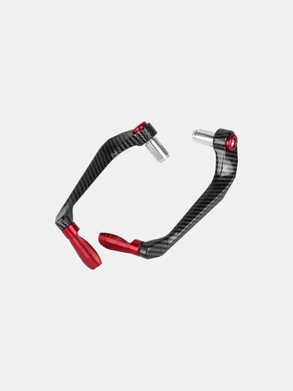 BSDDP Carbon Metal Lever Guard – Red | Motorcycle Hand & Lever Protector