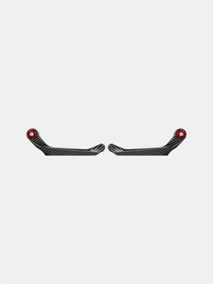 BSDDP Carbon Metal Lever Guard – Red | Motorcycle Hand & Lever Protector