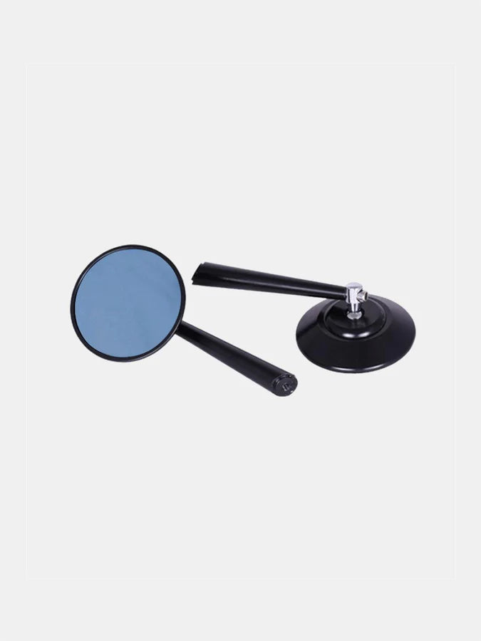 CNC round mirror black