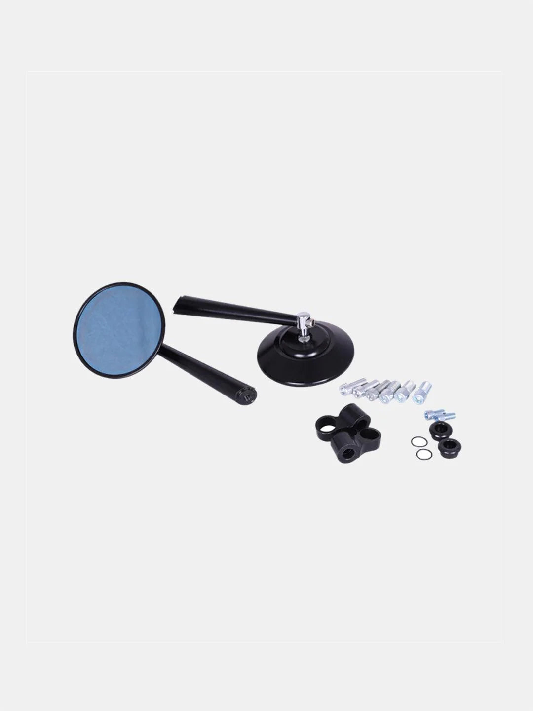 CNC round mirror black