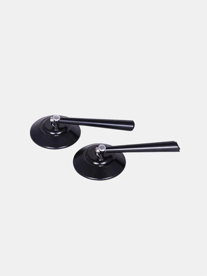 CNC round mirror black
