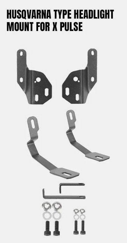 JB Racing Husqvarna-Style DRL Headlight Mount for Hero X-Pulse 200 / 200T / 200 4V – FIT7719