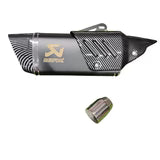 Akrapovic Centre Carbon Shield Exhaust End Cap – Black Universal Fit