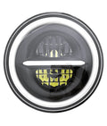 HJG 7 Inch LED Headlight 110W 12V-80V with Ring And Minus– Universal Motorcycle