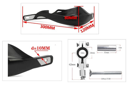 Acerbis Metal Hand Guard Small – White | Aluminium Brace | Universal Motorcycle