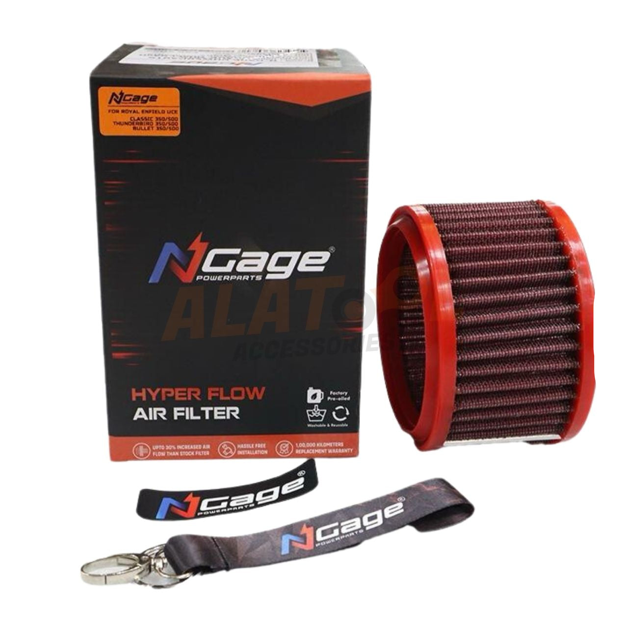 Hyper Flow Air Filter for Royal Enfield UCE 350/500 / thunderbird 350,500/electra