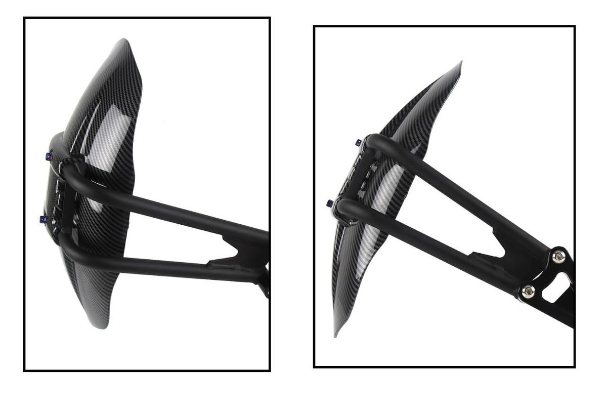 UNIVERSAL TYRE HUGGER WITH COMP FULLY CARBON FIBER PREMIUM ( PVC+ALUMINIUM)