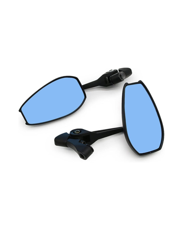 Napoleon anti glare oval shaped mirrors short stem (pair) for all motorcycles and scooters.
