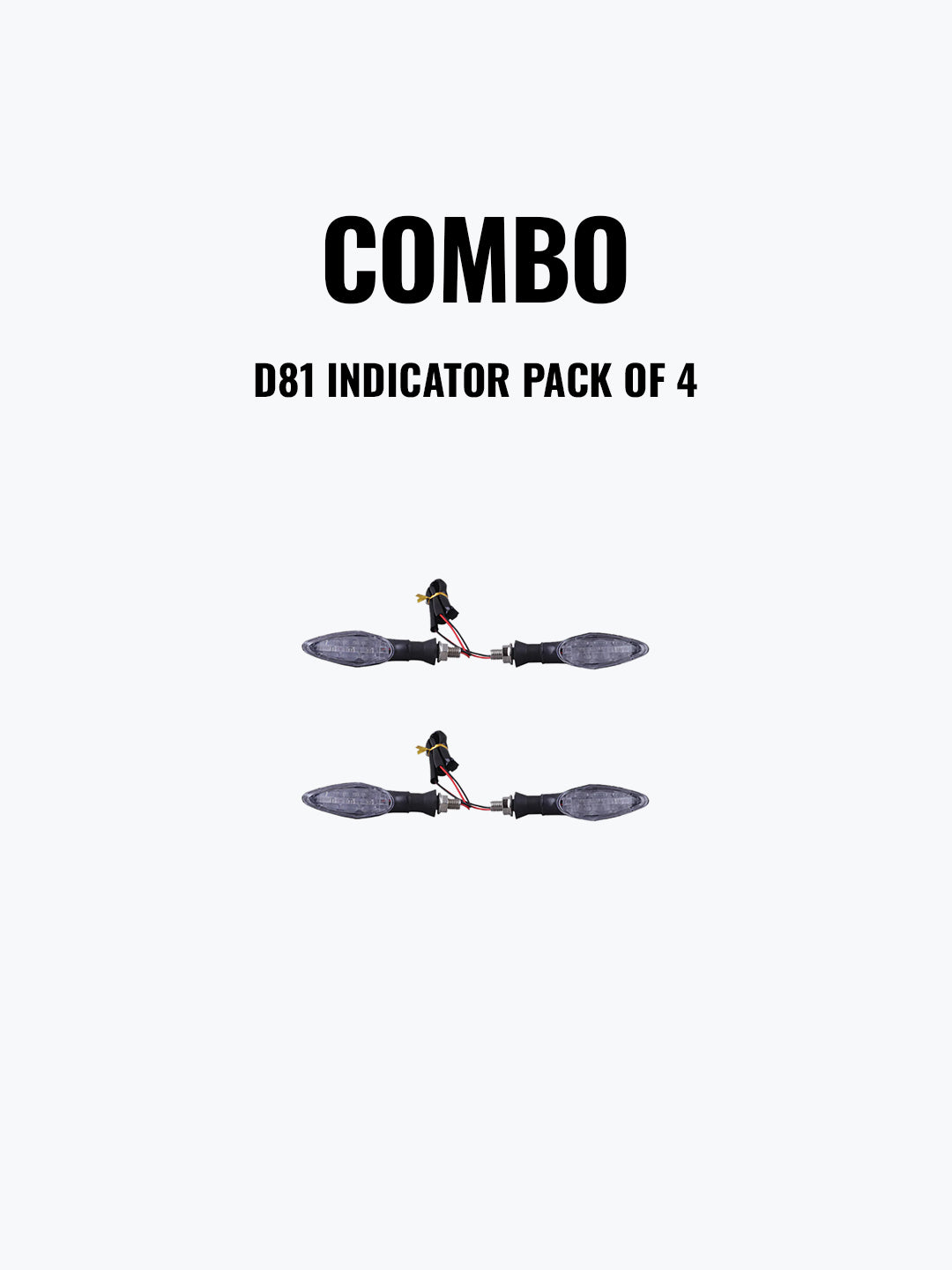 D81 Universal Motorcycle Indicators – Pack of 4