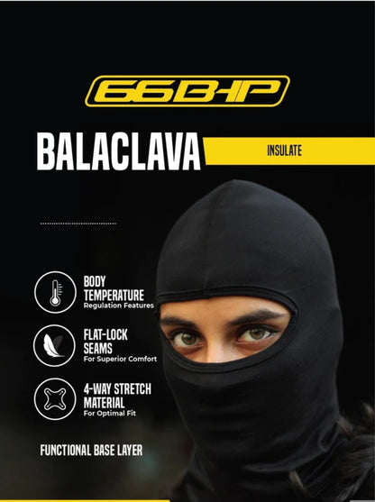 66BHP Motorcycle Balaclava – Full Face Wind & Dust Protection | Helmet Liner