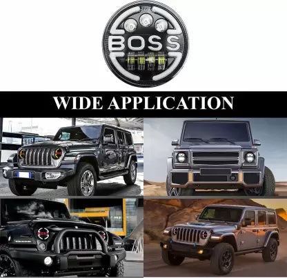 HJG BOSS LED HEADLIGHT (7 INCH) Jeep/Thar/Classic 500/Standard 350