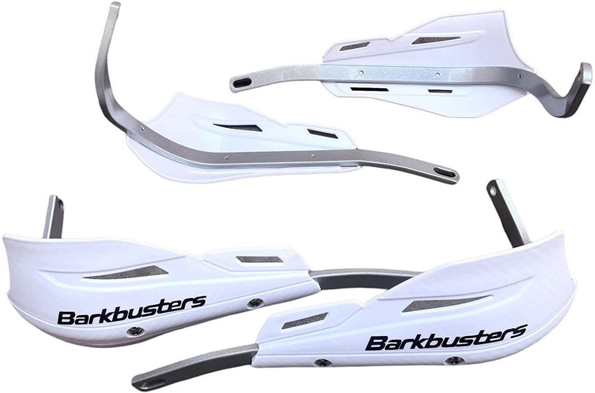 Barkbusters Metal Hand Guard – White | Universal Motorcycle Hand Protector