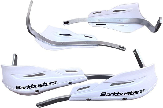 Barkbusters Metal Hand Guard – White | Universal Motorcycle Hand Protector