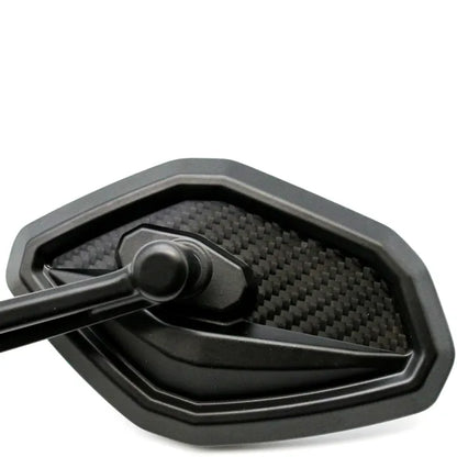Universal Spectre Motorcycle Side Mirror – Premium Carbon Black | Yoke Fit (M8/M10)
