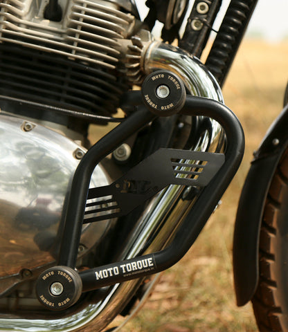 Royal Enfield Interceptor 650 & Continental GT 650 Crash Guard v2.0 – Mild Steel | 4 Sliders