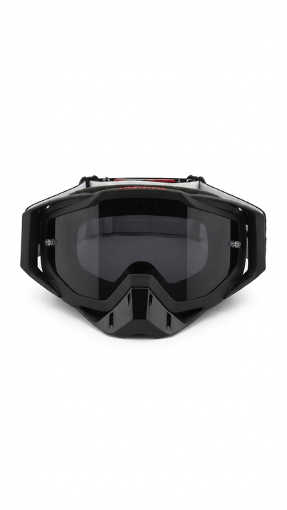 100% Black Motocross Goggles with Dark Lens – Off-Road MX